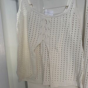 Elegant Cream Knit Dress